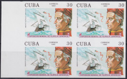 1992.105 CUBA 1992 MNH 30c IMPERFORATED PROOF AMERICO VESPUCIO DISCOVERY DESCUBRIMIENTO.  - Sin Dentar, Pruebas De Impresión Y Variedades