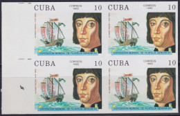 1992.106 CUBA 1992 MNH 10c IMPERFORATED PROOF ALONSO PINZON DISCOVERY DESCUBRIMIENTO.  - Sin Dentar, Pruebas De Impresión Y Variedades