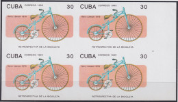 1993.194 CUBA 1993 MNH 30c CYCLE IMPERFORATED PROOF BYCICLE HISTORY.  - Sin Dentar, Pruebas De Impresión Y Variedades