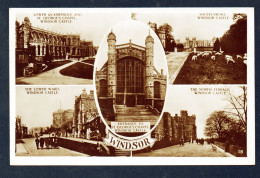 Royaume Uni. Berkshire. Windsor Castle. St. George's Chapel. South Front. The Lower Ward. The North Terrace. 1932 - Windsor Castle
