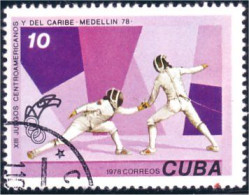 290 Cuba Escrime Fencing Fechten Esgrima Scherma (CUB-52) - Fencing