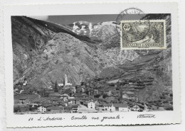 ANDORRE 40C AU RECTO CARTE NON VOYAGEE CANILLO OBL ANDORRE 1939 - Lettres & Documents