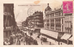 FRANCE - Marseille - Vue Sur La Canebière - Animé - Carte Postale Ancienne - Canebière, Centre Ville