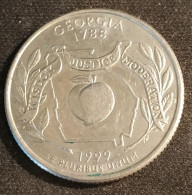 ETATS UNIS - USA - ¼ - 1/4 DOLLAR 1999 D - Quarter Georgia - KM 296 - Sonstige & Ohne Zuordnung