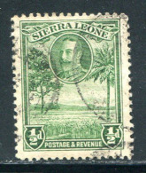 SIERRA LEONE- Y&T N°125- Oblitéré - Sierra Leone (...-1960)