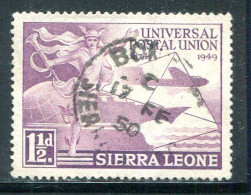 SIERRA LEONE- Y&T N°176- Oblitéré - Sierra Leone (...-1960)