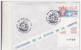 FDc Saint Pierre Et Miquelon Centenaire De La Statue De La Liberté Coin Daté 04 07 1986. - Sonstige & Ohne Zuordnung