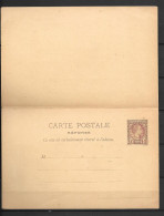 / Monaco: 10c. Brun (jaune Paille)AVEC REPONSE PAYEE - Postal Stationery