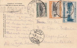 Grèce Carte Pour L'Autriche 1935 - Lettres & Documents