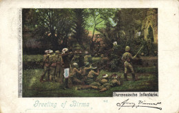 Burma, Burmese Infantry (1898) Postcard - Myanmar (Burma)