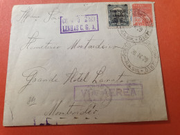 Brésil - Enveloppe De Porto Alegre Pour Montevideo Par Avion En 1929 - Réf 3404 - Lettres & Documents