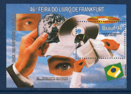 Bresil, Brasil, **, Yv BF 93, Mi BL 94, SG MS 2643, Foire Du Livre De Frankfort, - Nuovi