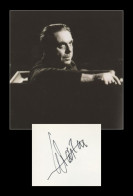 Georges Sebastian (1903-1989) - French Conductor - Signed Page + Photo - Paris 1966 - COA - Chanteurs & Musiciens