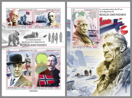 NIGER 2023 MNH Roald Amundsen Explorer Polarforscher M/S+S/S – IMPERFORATED – DHQ2410 - Polar Explorers & Famous People