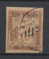 COTE D'IVOIRE - 1903 - Colis Postaux N°YT. 6 - Type Duval 50c Sur 60c Brun - Oblitéré / Used - Used Stamps