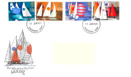 1975 Sailing Addressed FDC Tt - 1971-1980 Decimale  Uitgaven