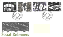 1976 Social Reformers Addressed FDC Tt - 1971-1980 Em. Décimales