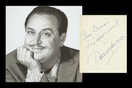 Dario Moreno (1921-1968) - Turkish Singer - Signed Album Page + Photo - 1952 - Singers & Musicians