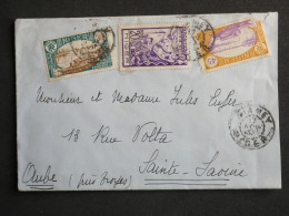 DK 18 NIGER   BELLE LETTRE 1932 NIAMEY A STE SAVINE FRANCE  +AFF. INTERESSANT+ - Briefe U. Dokumente