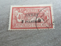 Type Merson - Syrie - 2pi.s.40c. - Yt 135 - Rouge Et Bleu - Oblitéré - Année 1924 - - Gebraucht