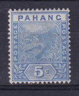 Malaya - Pahang: 1891/95   Tiger    SG13     5c   MH - Pahang