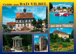 73207967 Bad Vilbel Rathaus Freibad Friedrich Karl Sprudel Burgruine Kurhaus Bad - Bad Vilbel
