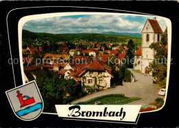 73207808 Brombach Loerrach Kirche Panorama Brombach Loerrach - Lörrach