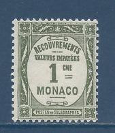 Monaco Taxe - YT N° 13 ** - Neuf Sans Charnière - 1924 Et 1925 - Postage Due