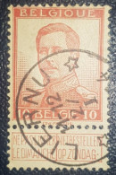 Belgium Used Postmark Stamp 10C King Albert Liernu Cancel - Autres & Non Classés
