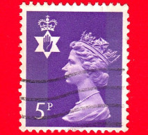 GB  UK GRAN BRETAGNA - Usato - 1971 - Regina Elisabetta, Stella - Corona Di S. Edoardo - Machin Portrait - 5 - Irlande Du Nord