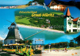 73201781 Graal-Mueritz Ostseebad Windmuehle Parkeisenbahn Strand  Graal-Mueritz  - Graal-Müritz