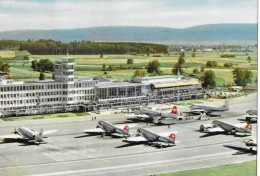 FLUGHAFEN ZÜRICH KLOTEN ► Viele Stehende Flugzeuge Anno 1954 - Kloten