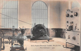 CHENY (Yonne) - Usine Hydro-Electrique Lamy Père & Fils - Vue Intérieure, 1907 - Cheny