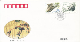 China FDC 1-9-1995 Endangered Animals: Koala & Panda With Cachet - 1990-1999