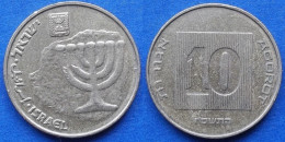 ISRAEL - 10 Agorot JE 5763 (2003AD) "Menorah" KM# 158 Monetary Reform (1985) - Edelweiss Coins - Israël