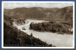 DONAQU STRUDEL MIT DEN RUINEN WERFENSTEIN UND WÖRTH BEI GREINZ  - OSTERREICH - AUTRICHE - Grein