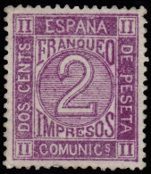 España Spain Variedad 116A 1872 Cifras Numbers MH - Autres & Non Classés