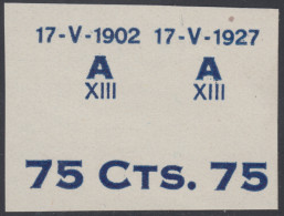 España Spain Variedad 390 (388/91) 1927 Improntas Alfonso XIII - Andere & Zonder Classificatie