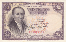 CRBS1119 BILLETE ESPAÑA 25 PESETAS 1946 MBC - Otros & Sin Clasificación