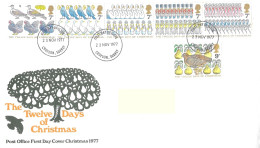 1977 Christmas Addressed FDC Tt - 1971-1980 Em. Décimales