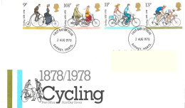 1978 Cycling Addressed FDC Tt - 1971-1980 Em. Décimales