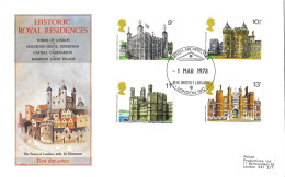 1978 Historic Buildings Addressed FDC Tt - 1971-1980 Em. Décimales