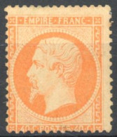 [* B/TB] N° 23, 40c Orange, Infime Clair En Dessous - Aspect TB - Cote: 3100€ - 1862 Napoleon III