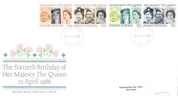 1986 Queen Birthday Addressed FDC Tt - 1981-1990 Dezimalausgaben