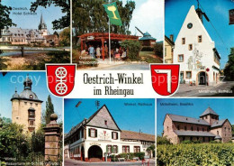 73256513 Oestrich-Winkel Hotel Schwan Weinprobierfass Historischer Kran Wassertu - Oestrich-Winkel