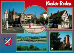 73234213 Nieder-Roden Katholische Pfarrkirche Strand Brunnen Fachwerk Nieder-Rod - Rodgau