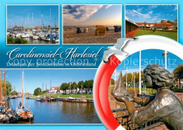 73234120 Carolinensiel-Harlesiel Ostfriesland Yachthafen Denkmal Strandkoerbe Ca - Wittmund