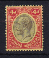 Nyasaland: 1913/21   KGV     SG91    4d       MNH - Nyasaland (1907-1953)