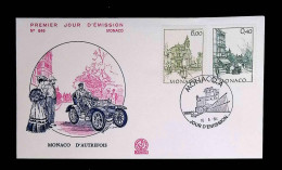 CL, FDC, 1 Er Jour, Monaco. A, 10-5-84, Monaco D'autrefois, Automobile - FDC