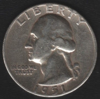 USA - 1/4 $ 1951 -SILVER- - 1932-1998: Washington